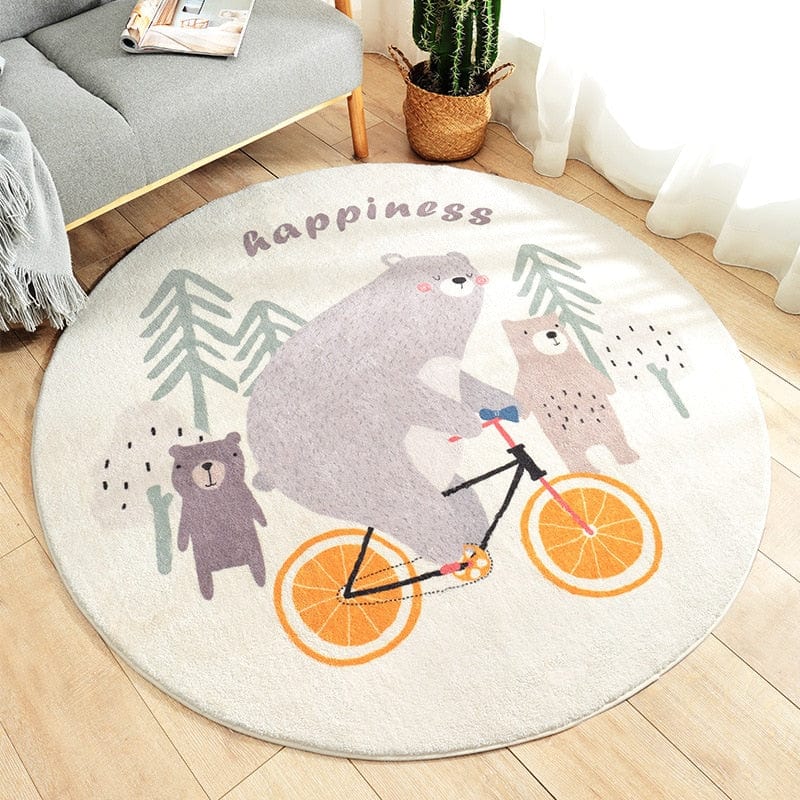 Tapis Rond Ours