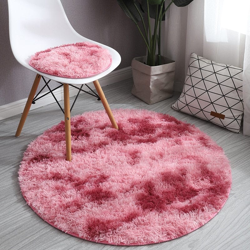 Tapis Rond | Rouge