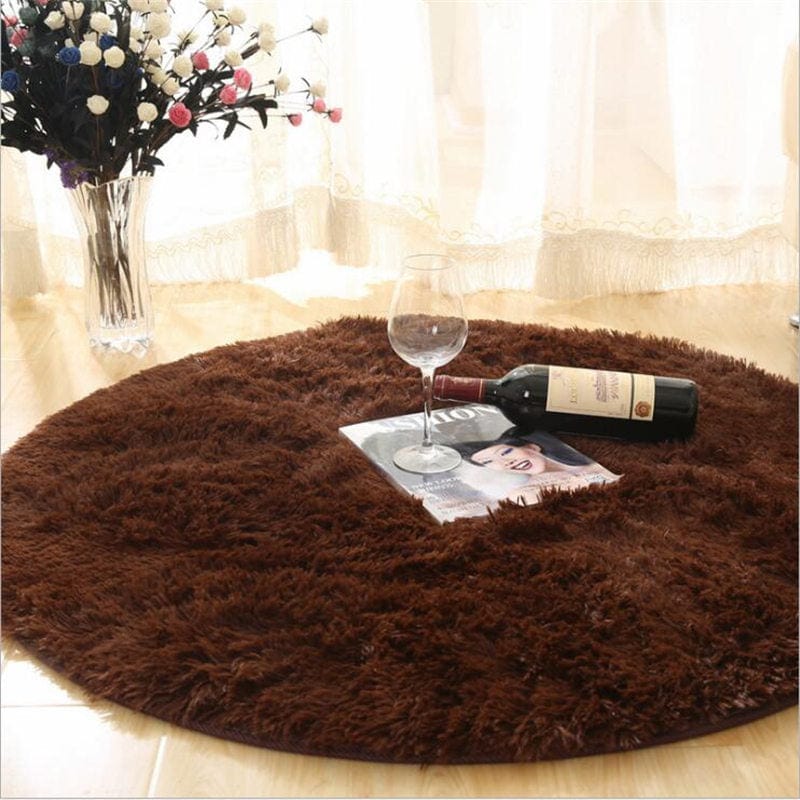 Tapis Rond | Marron