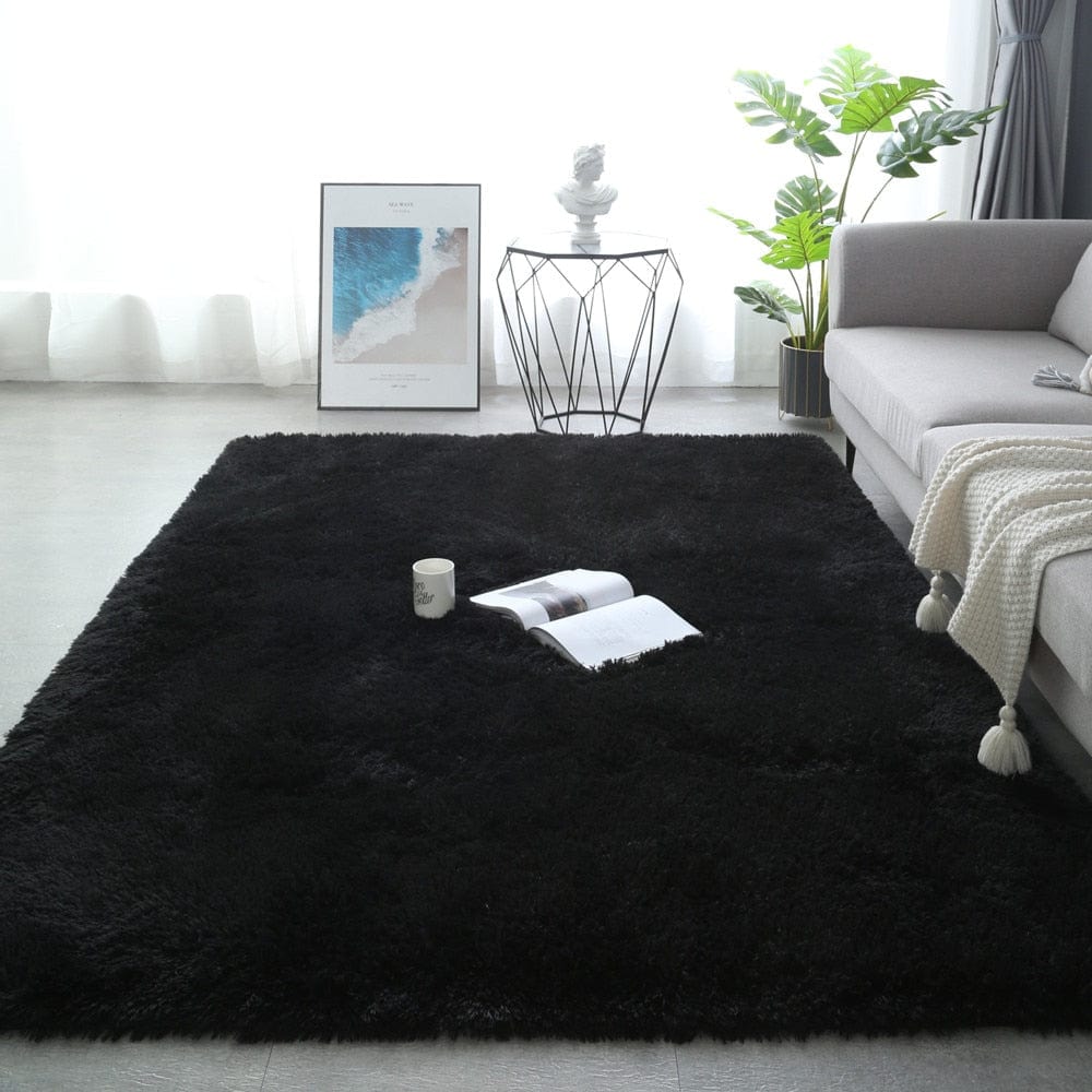 Tapis Shaggy | Noir